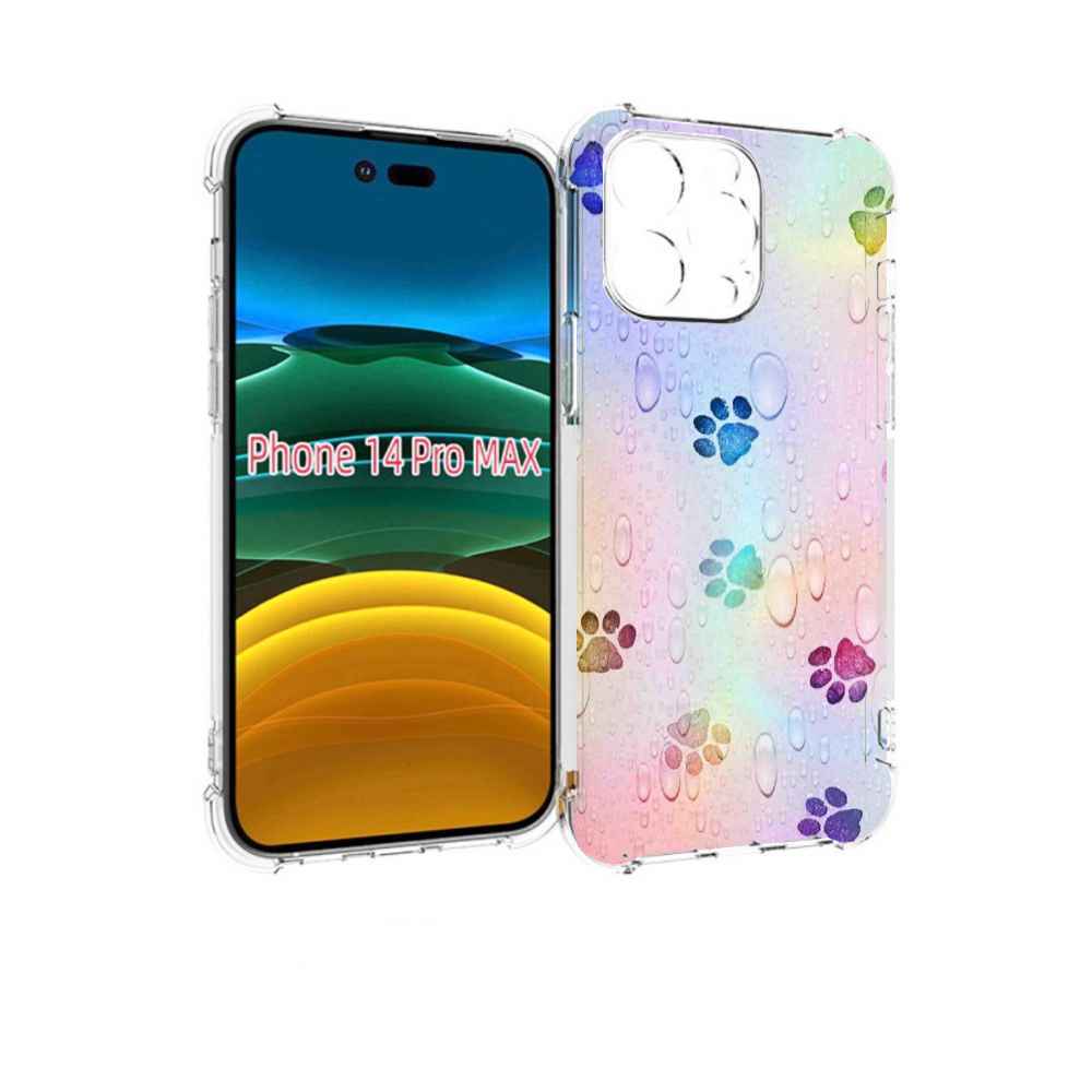 

Чехол MyPads лапки для iPhone 14 Pro Max, Прозрачный, Tocco