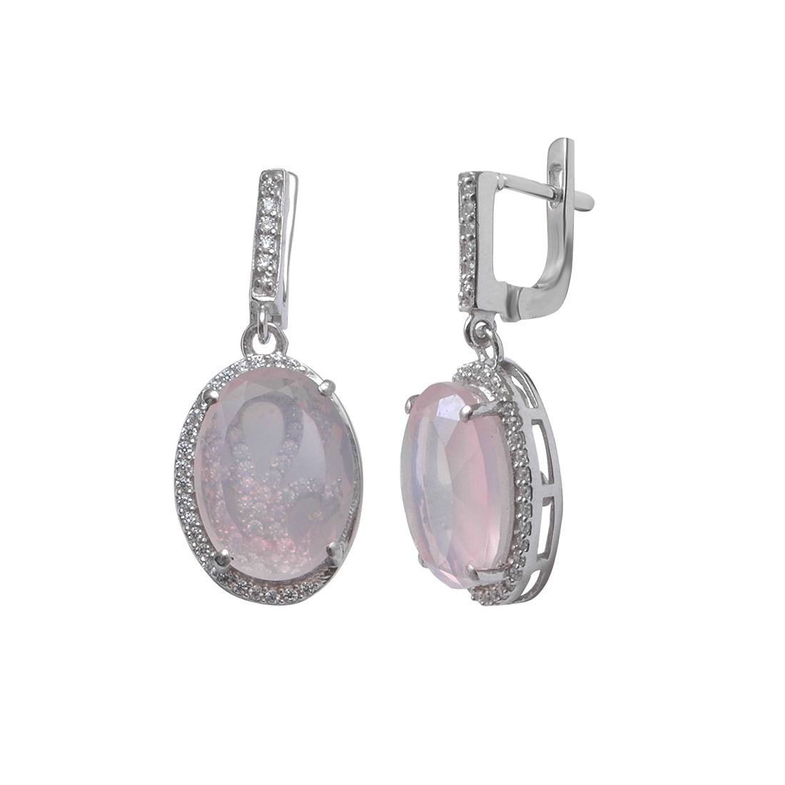 

Серьги женские из серебра Balex Jewellery 2410931671, кварц/фианит, 2410931671