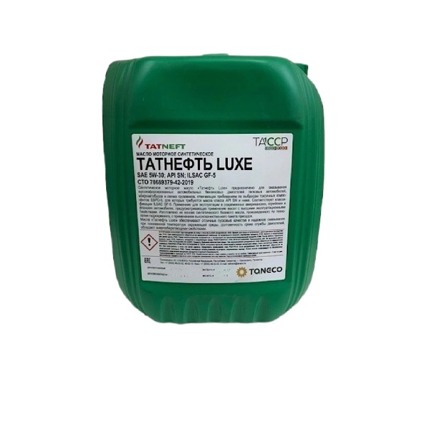 Моторное масло TATNEFT синтетическое LUXE API SN/SM/ILSAC GF-5 5W-30 10л