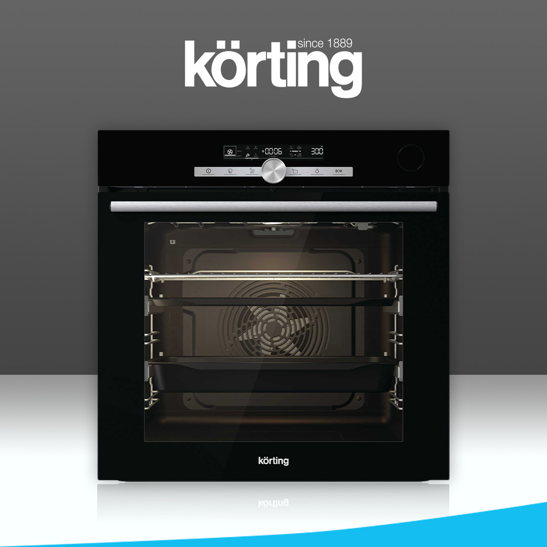 Встраиваемый электрический духовой шкаф Korting OKB 9982 EN ST черный krgrl003 глубокий противень для духовых шкафов