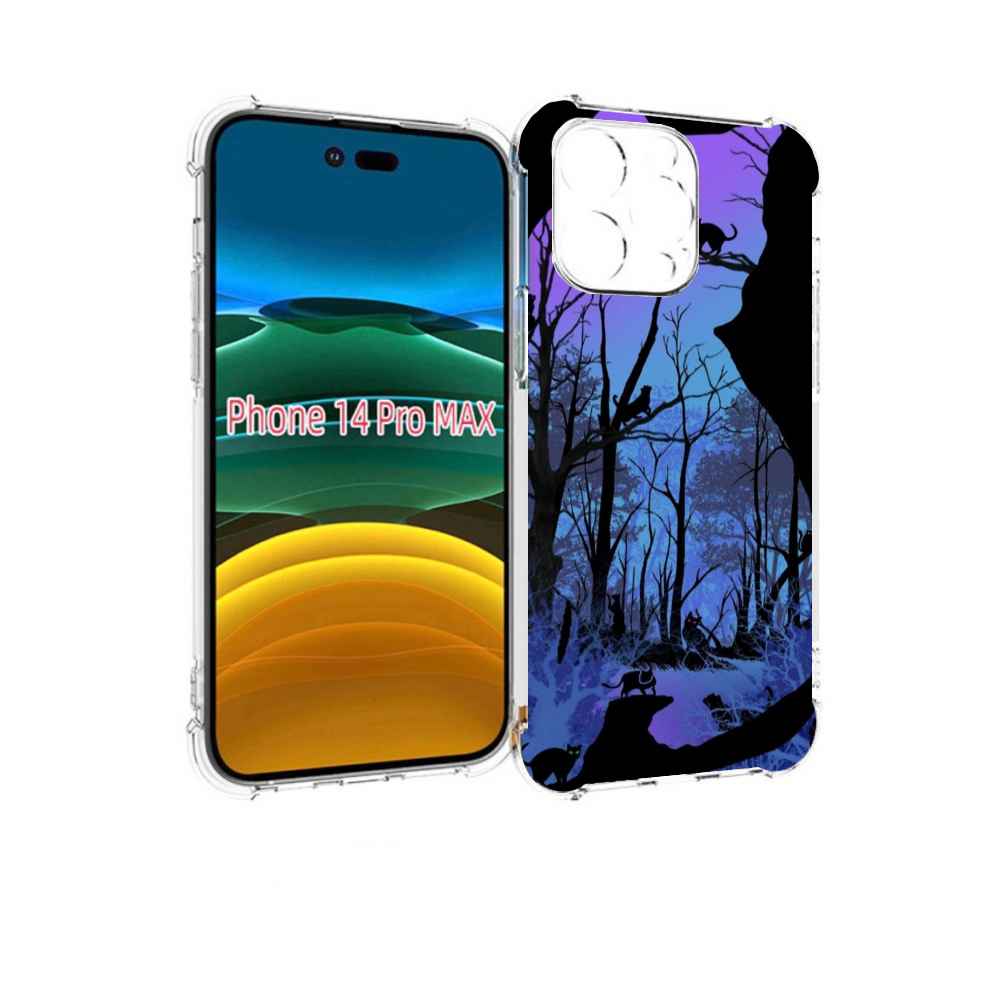 

Чехол MyPads лес внутри кота для iPhone 14 Pro Max, Прозрачный, Tocco