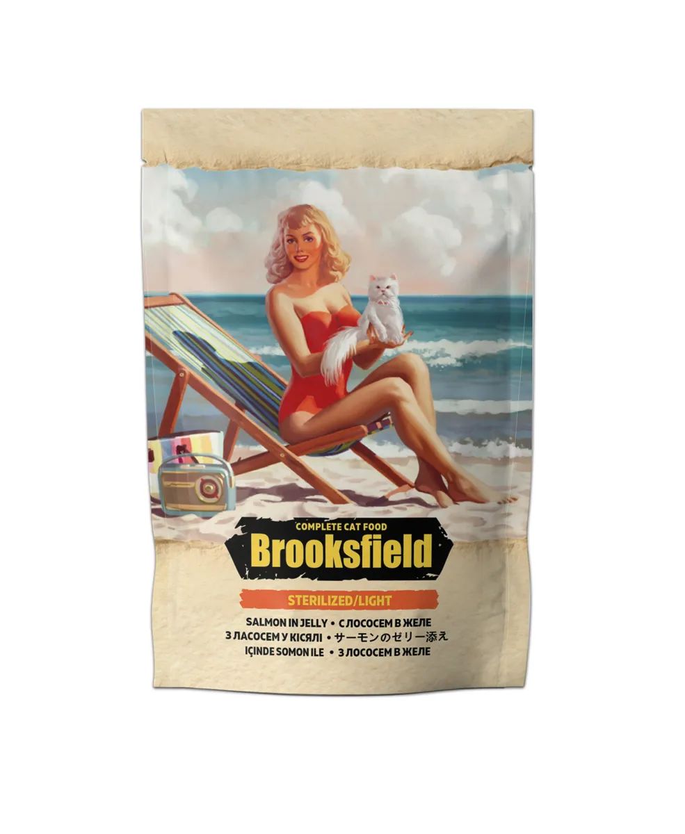 Консервы для кошек BROOKSFIELD Adult, лосось, 22шт по 85г