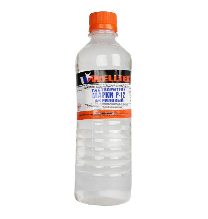 

WELLTEX P-12 акриловый (0,5л) пэт. бутылка, Прозрачный