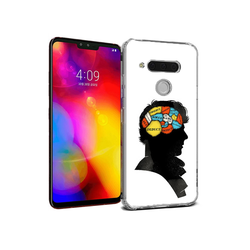 

Чехол MyPads Tocco для LG V40 ThinQ темный рисунок (PT121590.74.640), Прозрачный, Tocco
