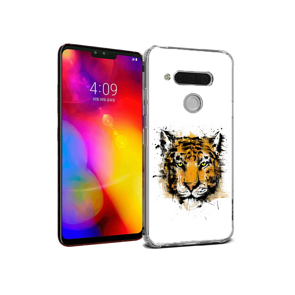 

Чехол MyPads Tocco для LG V40 ThinQ тигруля (PT121590.74.643), Прозрачный, Tocco