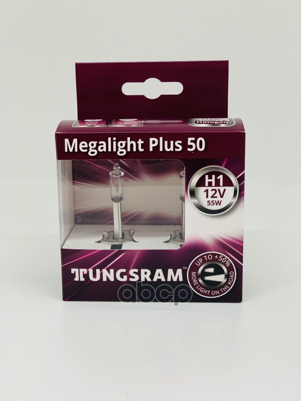 Tungsram 12V Лампа  H1  55W Megalight Plus +50 компл. 50310MPU