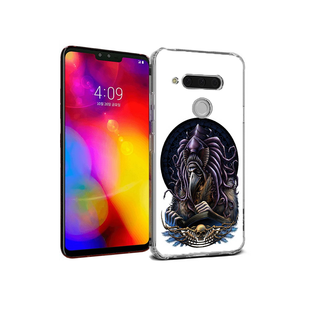

Чехол MyPads Tocco для LG V40 ThinQ умный ворон (PT121590.74.650), Прозрачный, Tocco