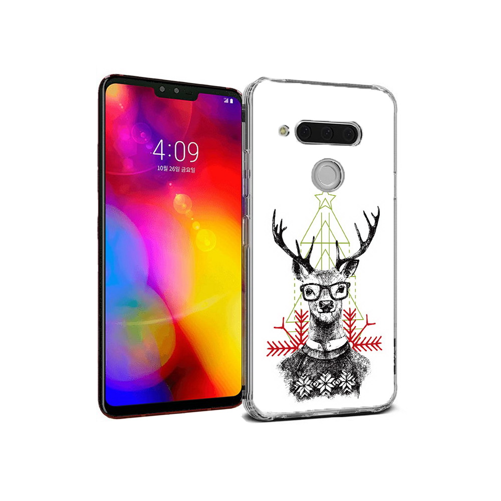 

Чехол MyPads Tocco для LG V40 ThinQ умный олень (PT121590.74.652), Прозрачный, Tocco