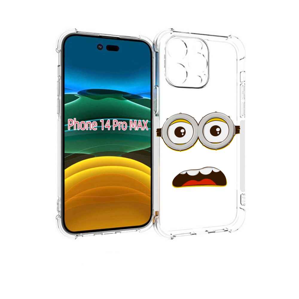 

Чехол MyPads лицо-миньона для iPhone 14 Pro Max, Прозрачный, Tocco