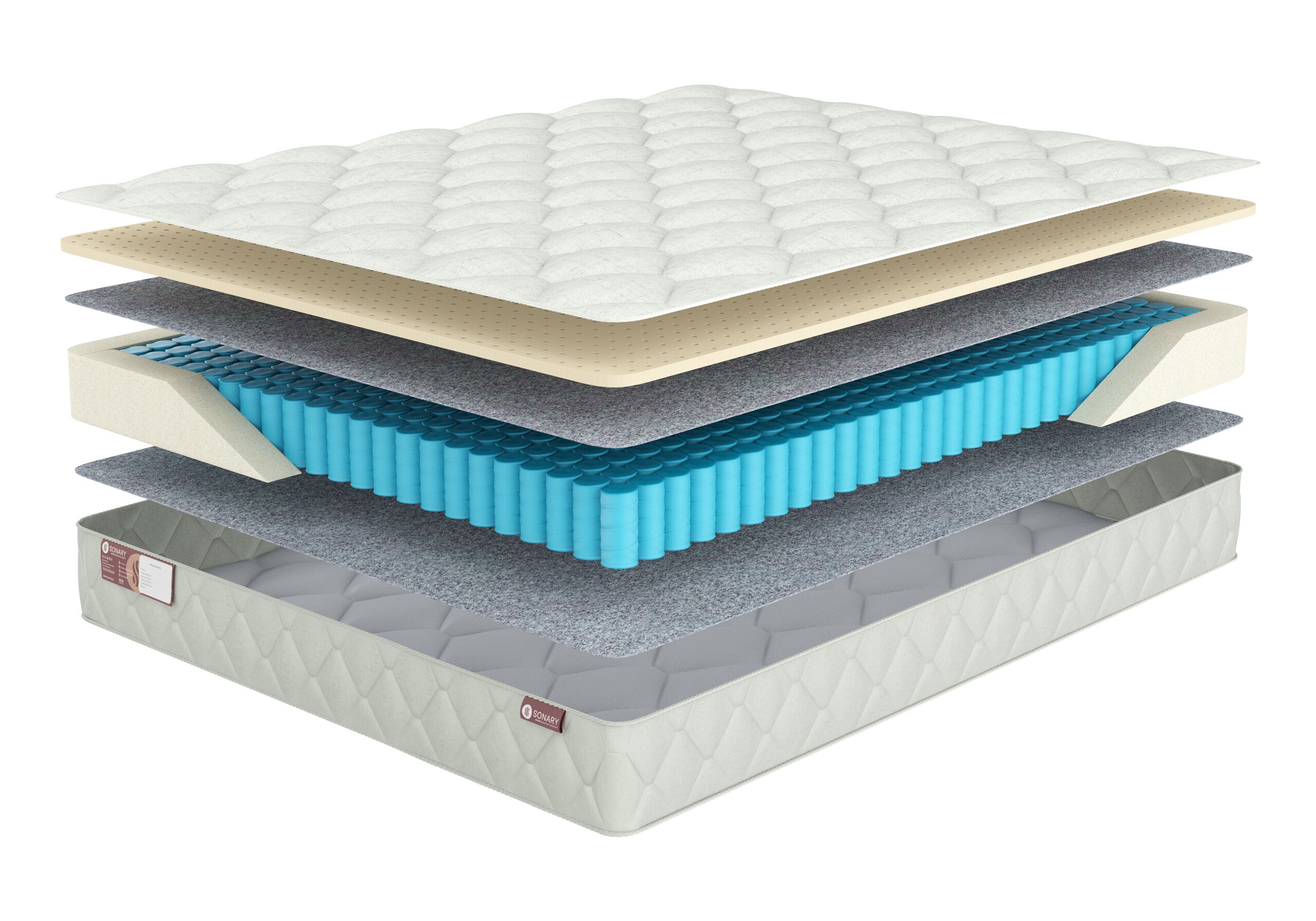 

Матрас Sonary Urban Radlin 190х205, Бежевый;белый, Radlin