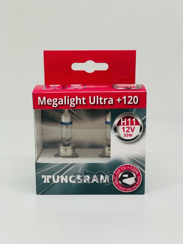 Tungsram 12V Лампа  H11  55W Megalight Ultra +120 компл. 53110SNU  B2