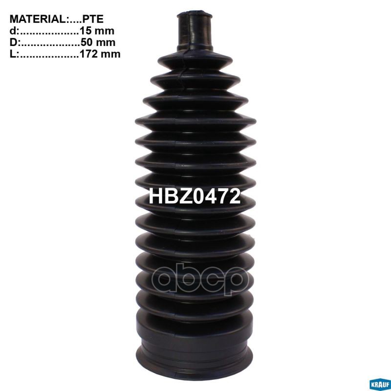 

Пыльник Рулевой Рейки Krauf Hbz0472 Krauf HBZ0472