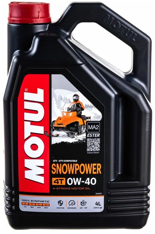 Моторное масло Motul SnoWpoWer 4T 0W40 4л