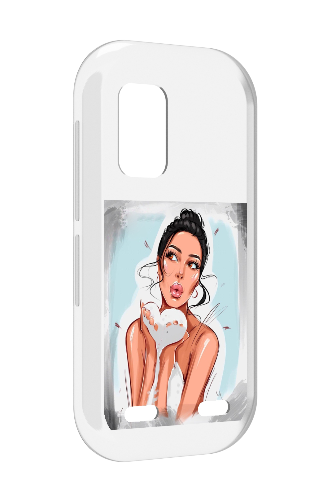 

Чехол MyPads девушка-с-пеной женский для UleFone Armor X10 / X10 Pro, Прозрачный, Tocco