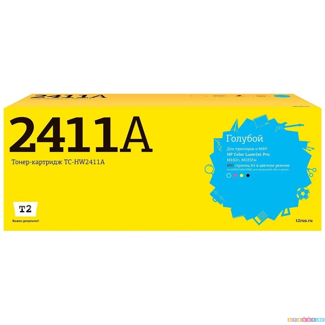

Картридж для лазерного принтера T2 TC-HW2411A (TC-HW2411A) голубой, совместимый, TC-HW2411A