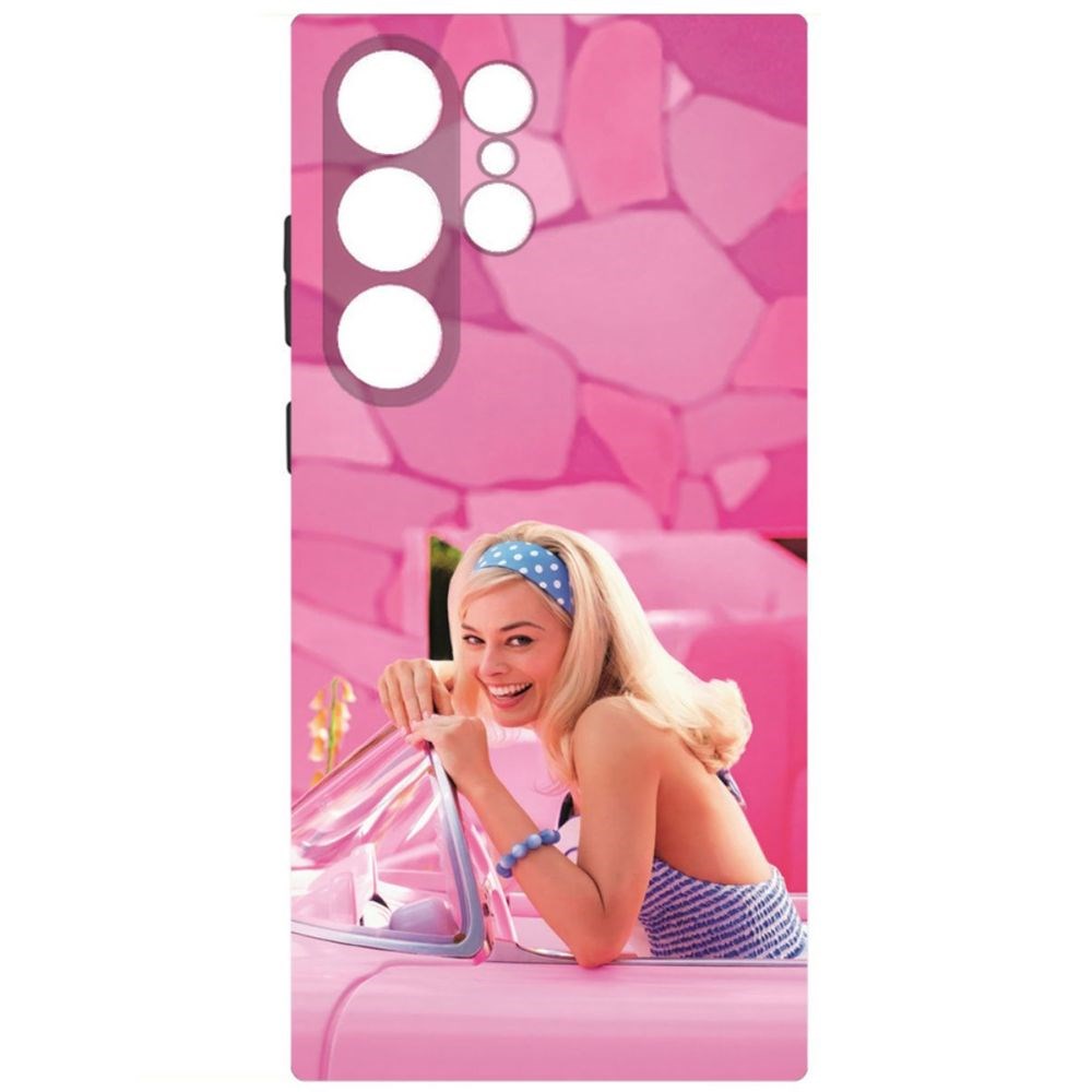 

Чехол-накладка Krutoff Soft Case Барби в розовом для Samsung Galaxy S23 Ultra черный