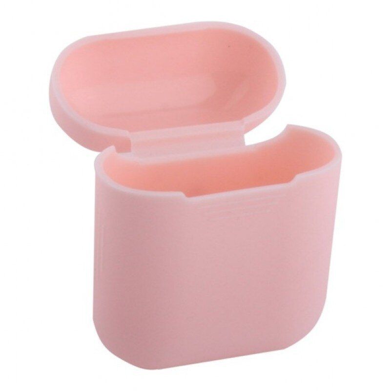 

Силиконовый чехол Interstep для наушников AirPods (розовый)