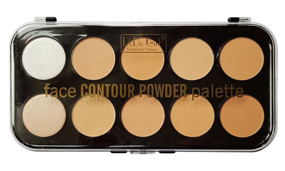 фото Палетка для контуринга dodo girl face contour powder panel 10 оттенков набор a