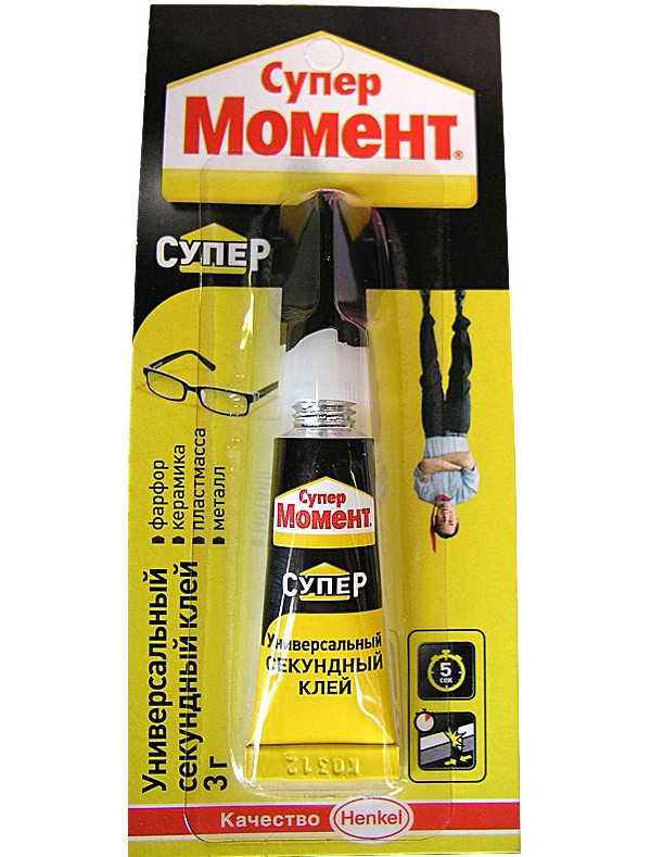 

Клей Henkel Момент Супер 3g 608976, Прозрачный