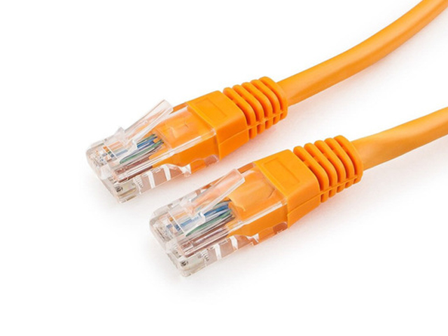 Патч-корд Ripo Plus UTP4 Cat 5E RJ45, 3 метра Orange 003-300126