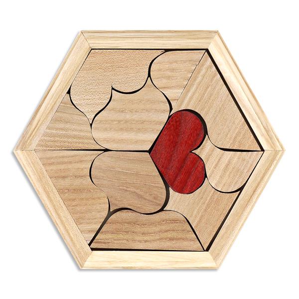 Деревянная головоломка Планета головоломок Валентинка деревянная головоломка планета головоломок загогулина