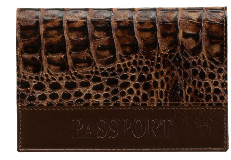 Обложка для паспорта унисекс Person ОПР-2-кор, коричневый