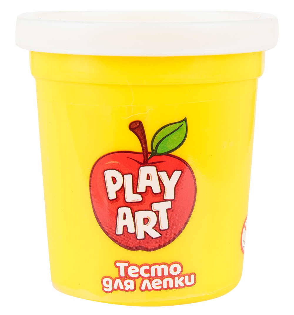 

Тесто для лепки в баночке Play art, 85 грамм, белый, арт. PA-3167-W