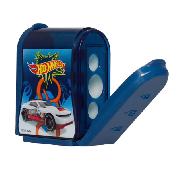 

Точилка Hot Wheels с тремя отверстиями 6,3 x 4,8 x 2,6 см в ассортименте
