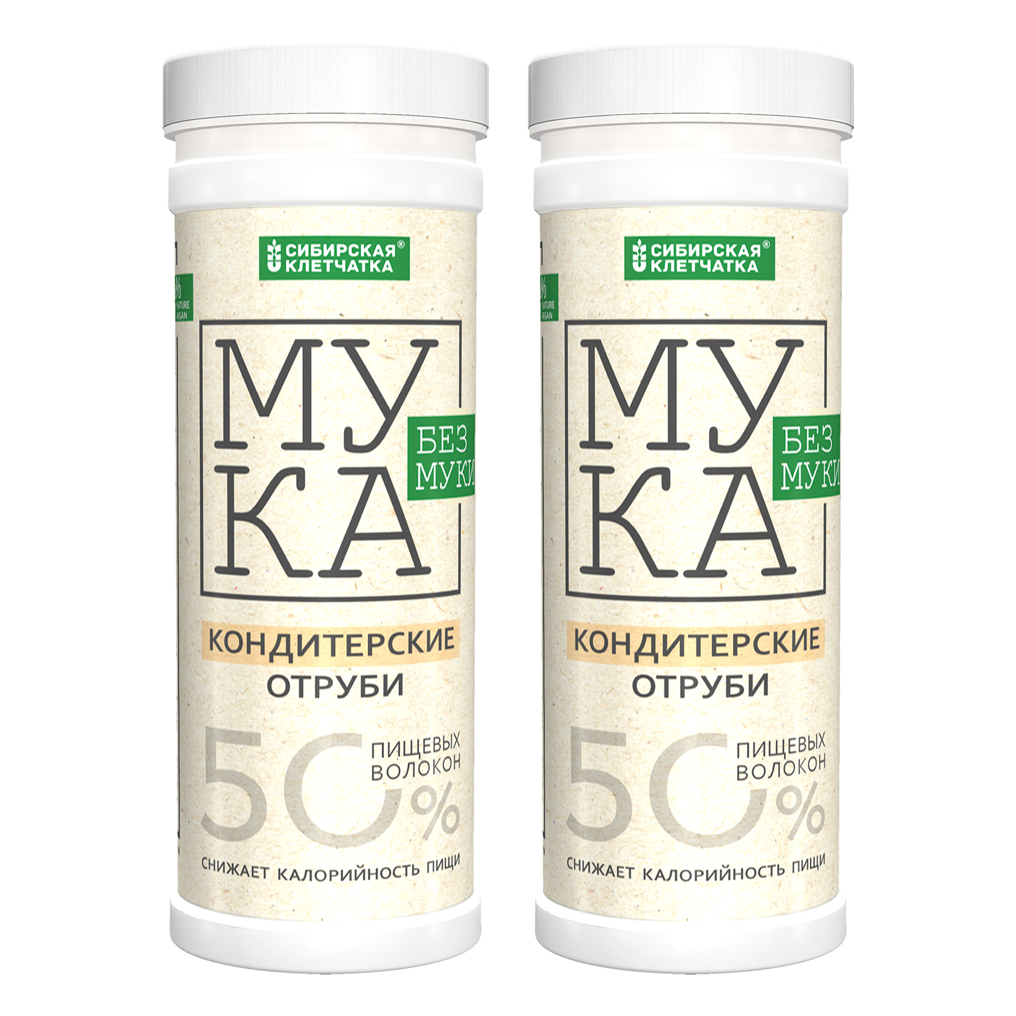 Отруби Сибирская клетчатка кондитерские Мука без Муки 2 шт по 200 г 455₽