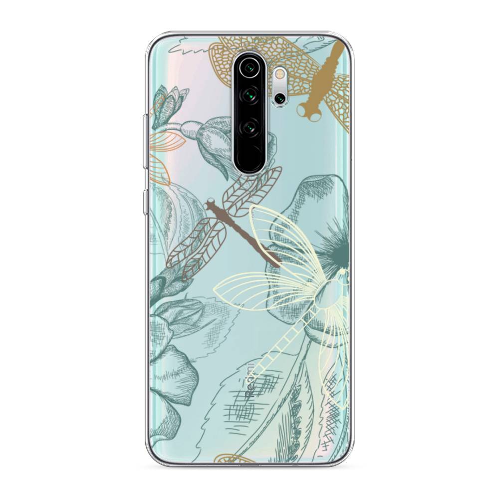 

Чехол Awog на Xiaomi Redmi Note 8 Pro "Тени стрекоз", Разноцветный, 36650-8