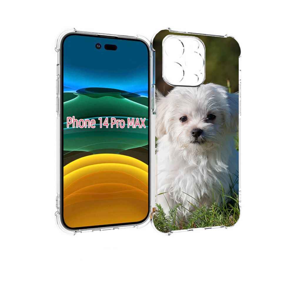 

Чехол MyPads мальтииская-болонка для iPhone 14 Pro Max, Прозрачный, Tocco
