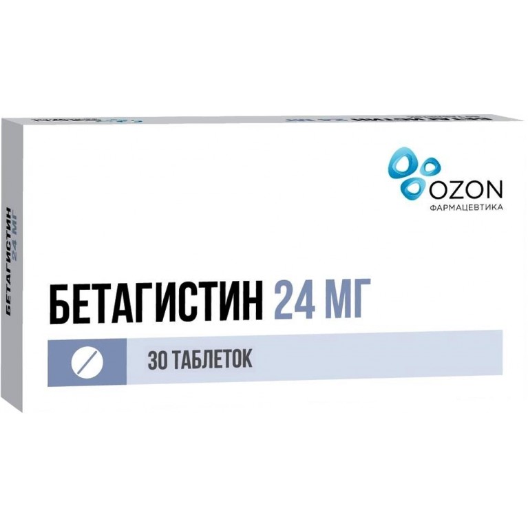 Купить Бетагистин-Озон таблетки 24 мг 30 шт., Озон ООО