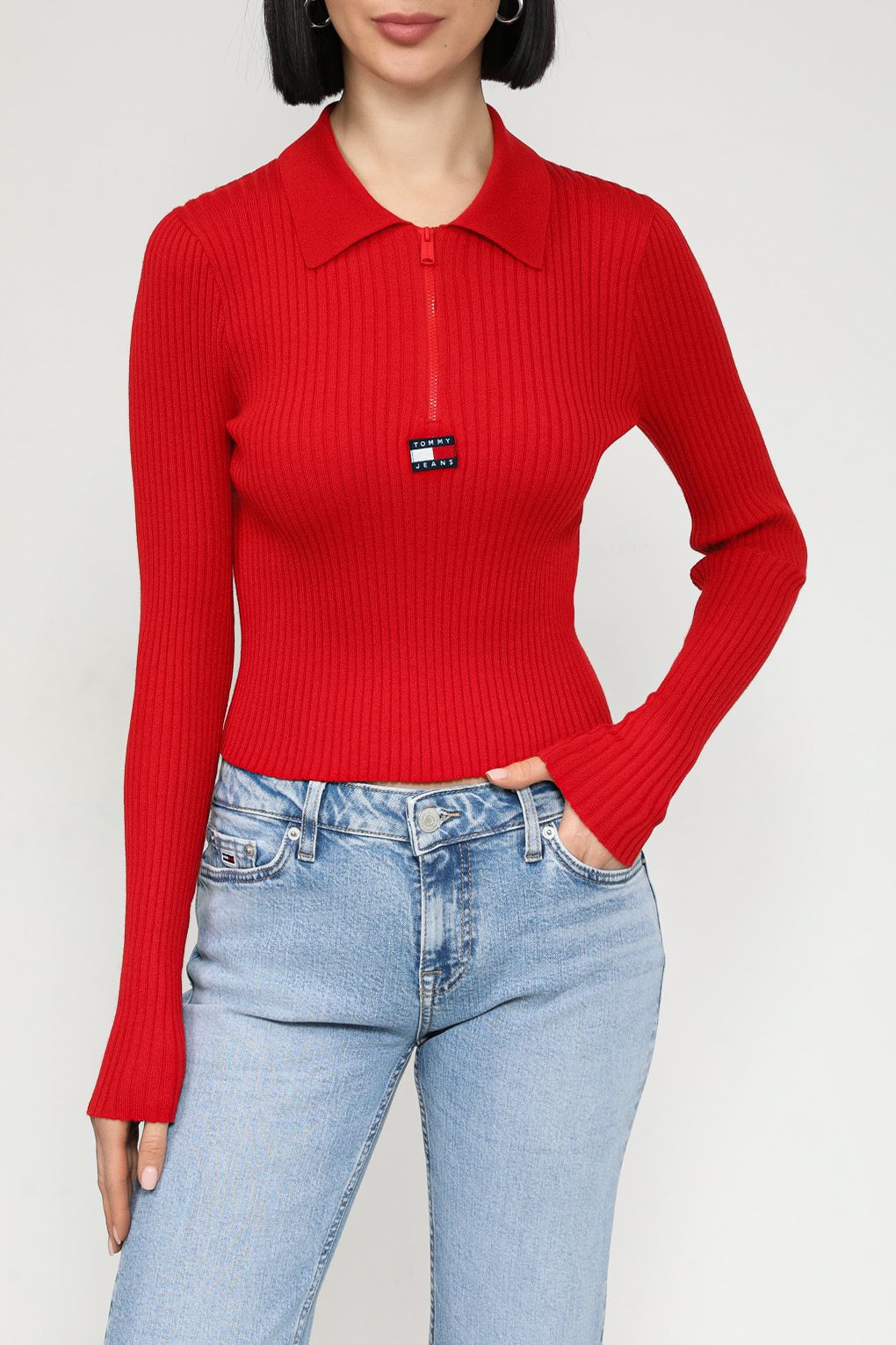 

Пуловер женский Tommy Jeans DW0DW17244 красный S, DW0DW17244