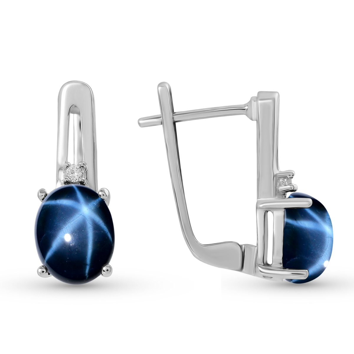 

Серьги женские из серебра Balex Jewellery 2410931805, сапфир/фианит