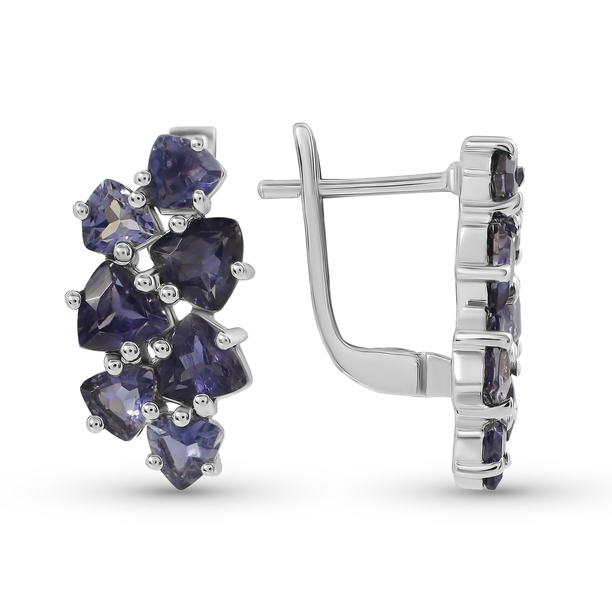 

Серьги женские из серебра Balex Jewellery 2410931810, иолит