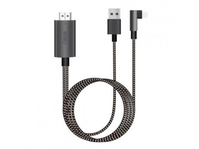 фото Кабель wiwu hdmi - lightning / usb вилка-вилка м (6973218943473)