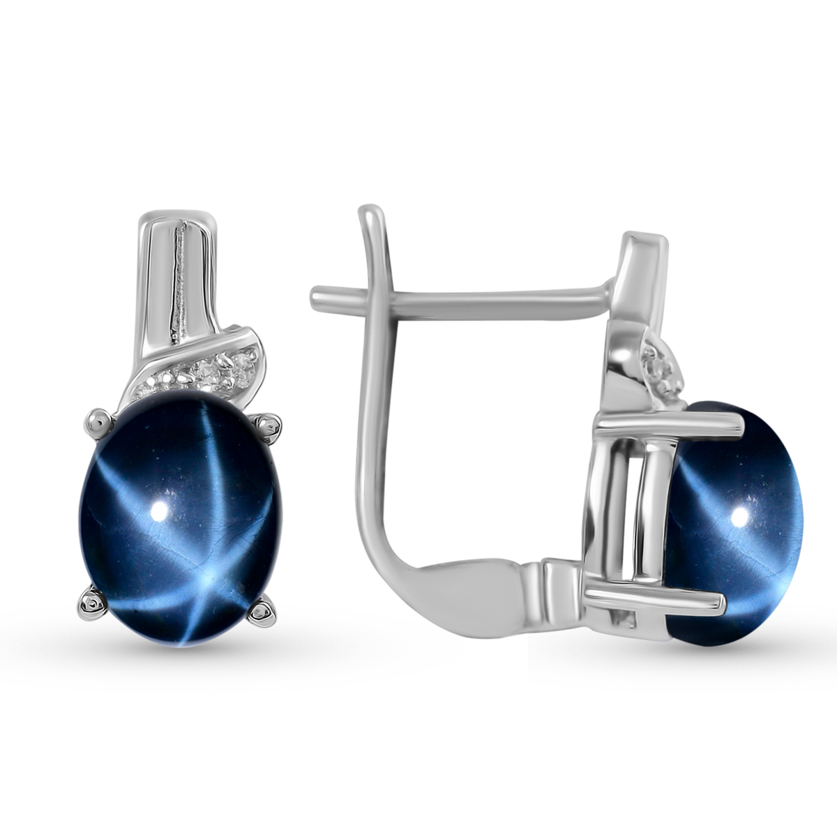 

Серьги женские из серебра Balex Jewellery 2410931820, сапфир/фианит, 2410931820