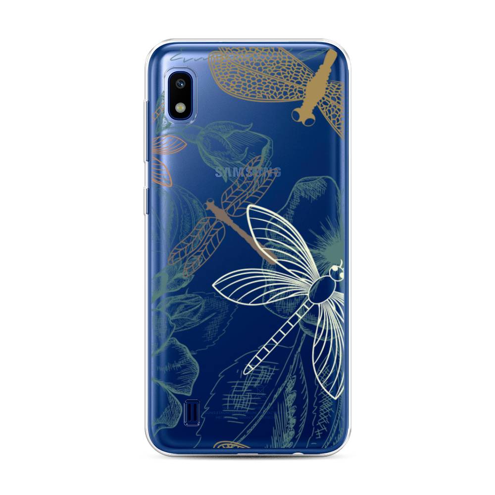 

Чехол Awog на Samsung Galaxy A10 "Тени стрекоз", Разноцветный, 27950-8