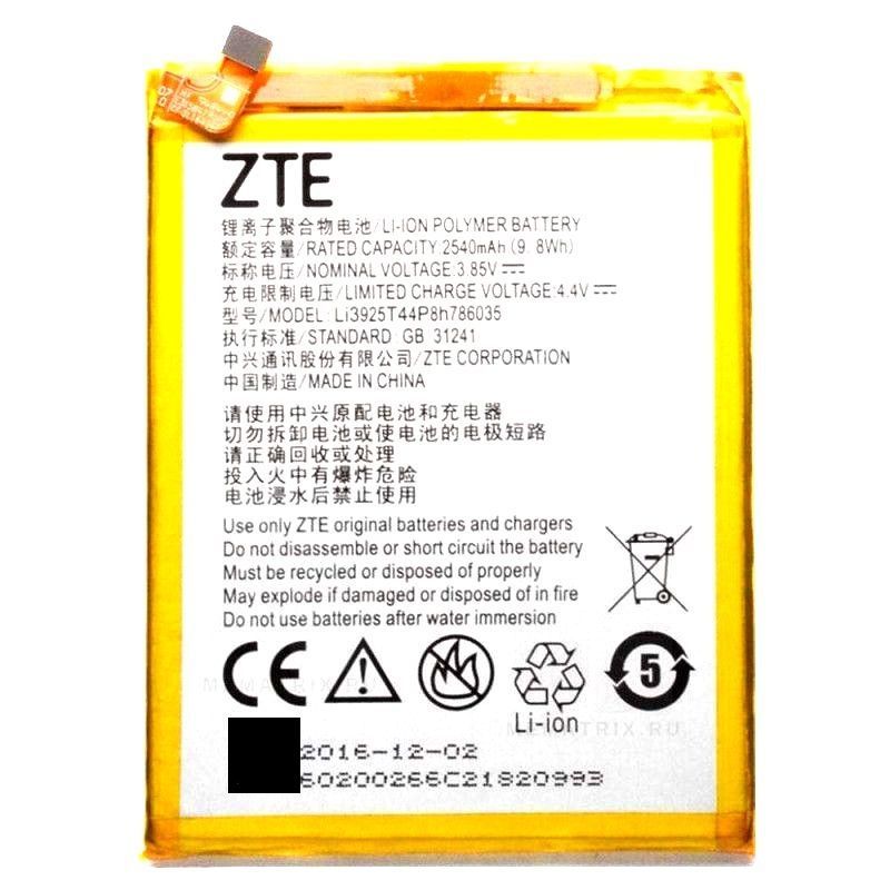 

Аккумулятор для телефона ZTE Blade V8 A910 V7 Z10 Li3927T44P8h786035 мАч 2730