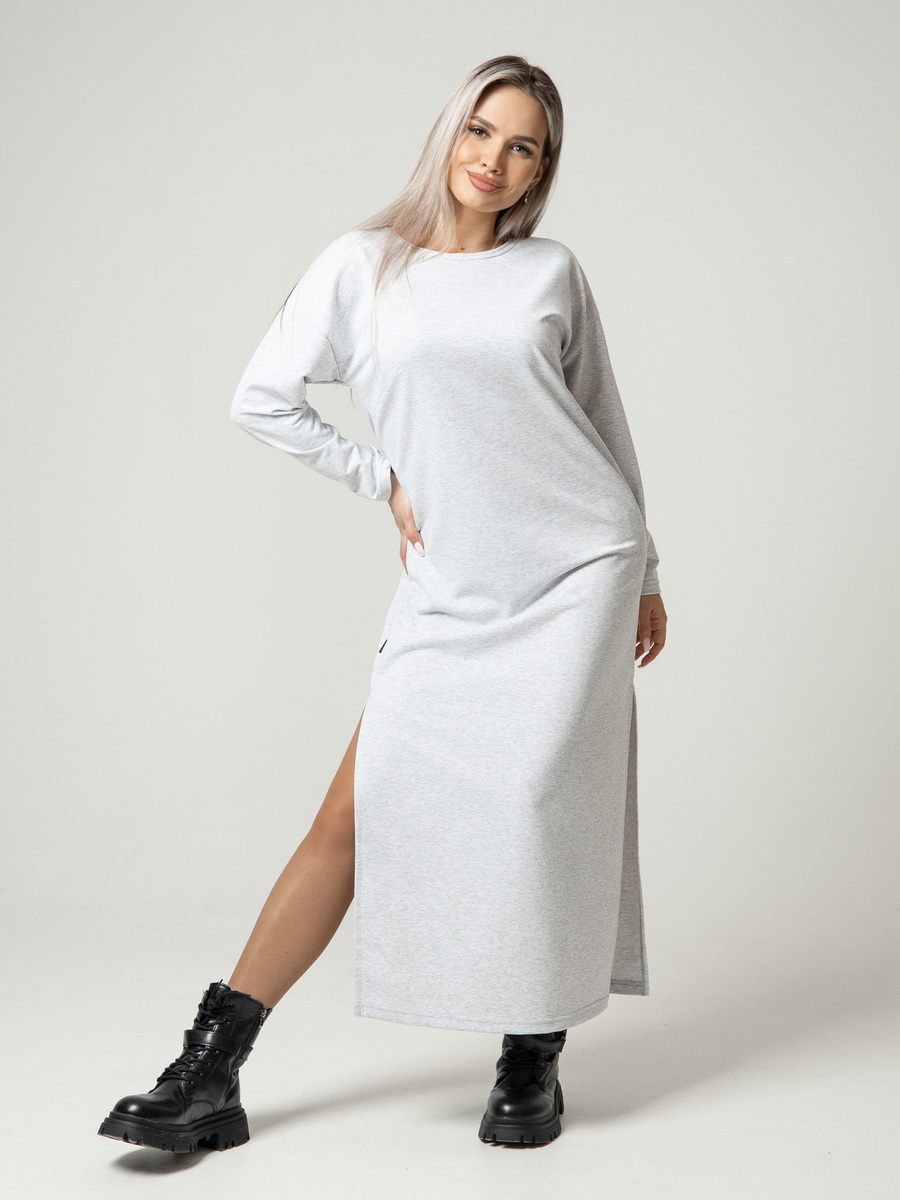 

Платье женское Elenatex П-169 серое 60 RU, Серый, П-169