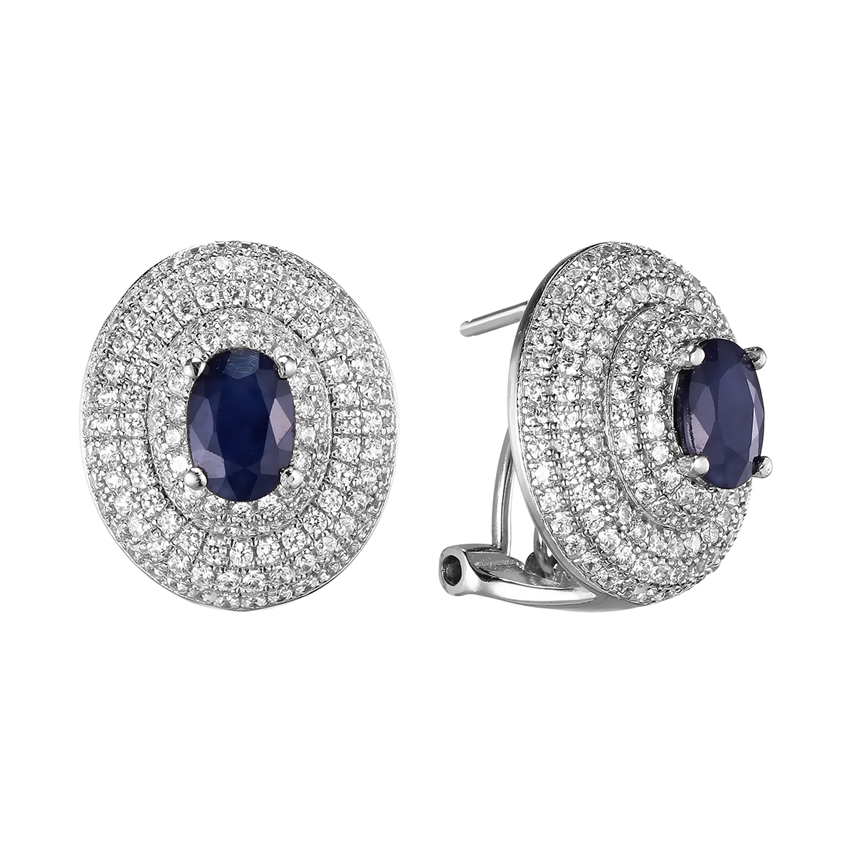 

Серьги из серебра Balex Jewellery 2418810174, сапфир/фианит, 2418810174