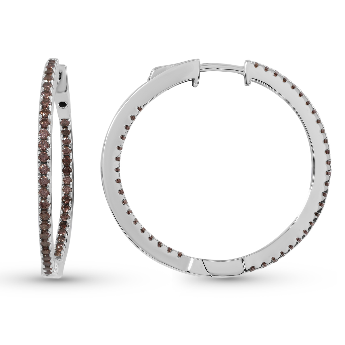 

Серьги конго из серебра Balex Jewellery 2418810430, фианит, 2418810430