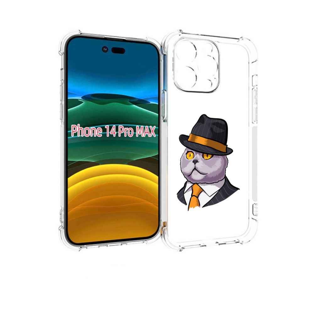 

Чехол MyPads британец для iPhone 14 Pro Max, Прозрачный, Tocco