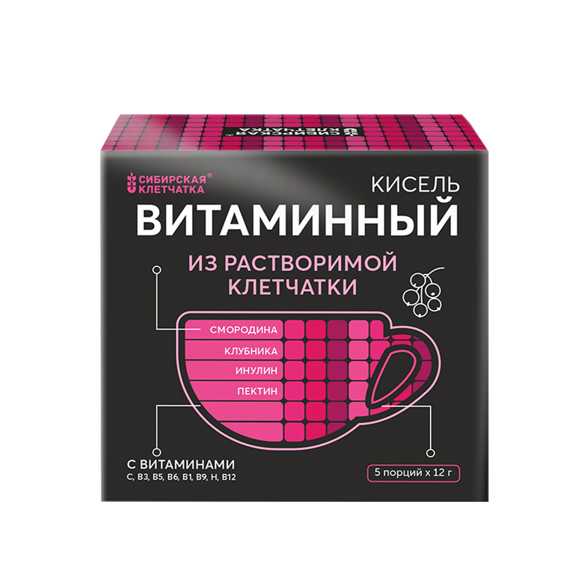 

Кисель Сибирская клетчатка Витаминный, 60 г
