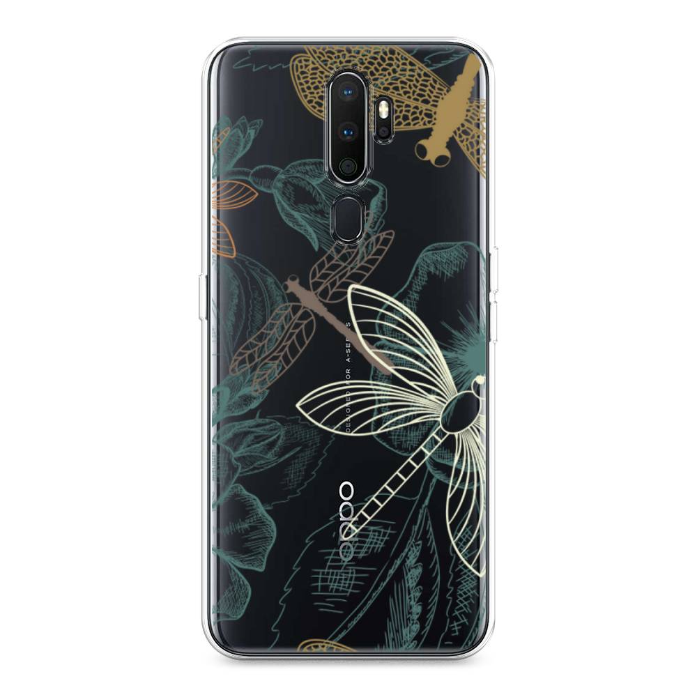 

Чехол Awog на Oppo A5 (2020) "Тени стрекоз", Разноцветный, 251350-8