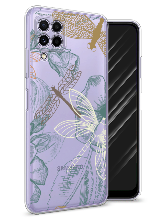 

Чехол Awog на Samsung Galaxy A22 / Самсунг A22 "Тени стрекоз", Разноцветный, 2103150-8