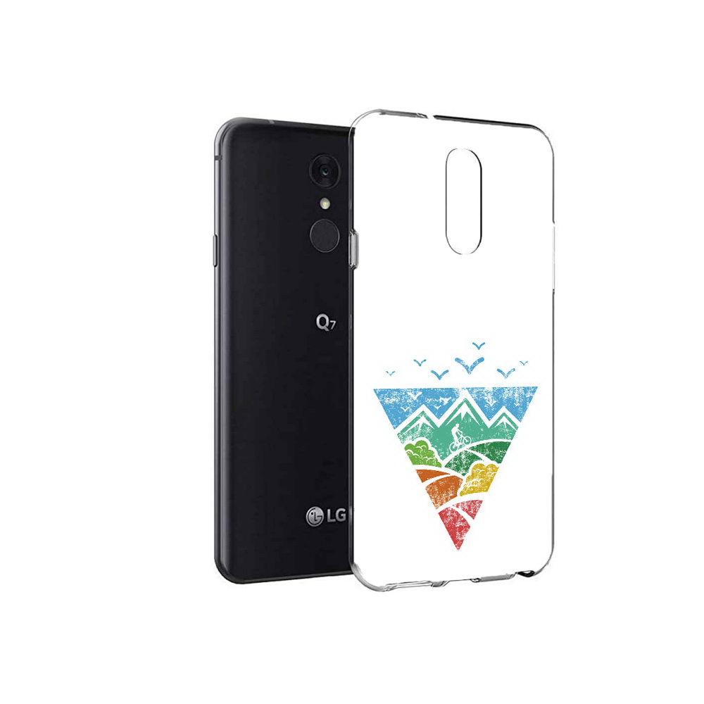 

Чехол MyPads Tocco для LG Q7 Лес земля море чайки (PT113427.75.105), Tocco