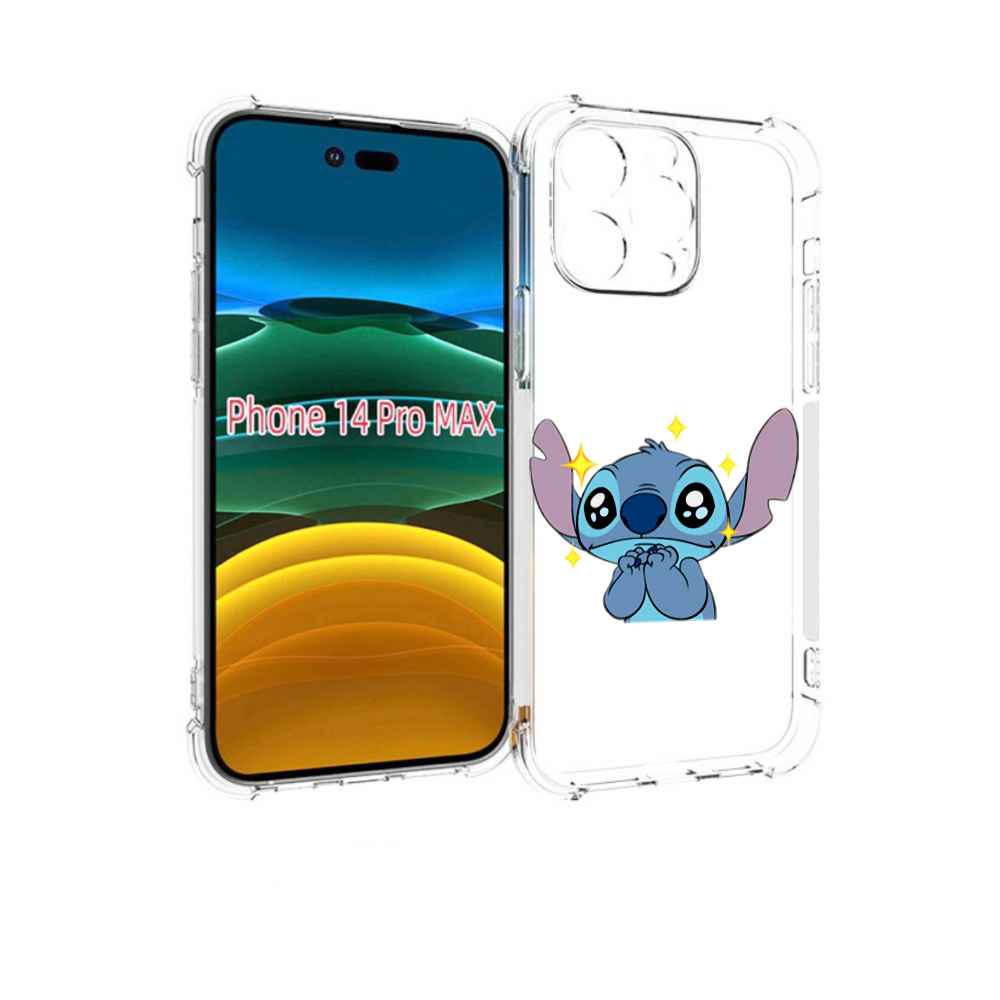 

Чехол MyPads милый-стич детский для iPhone 14 Pro Max, Прозрачный, Tocco