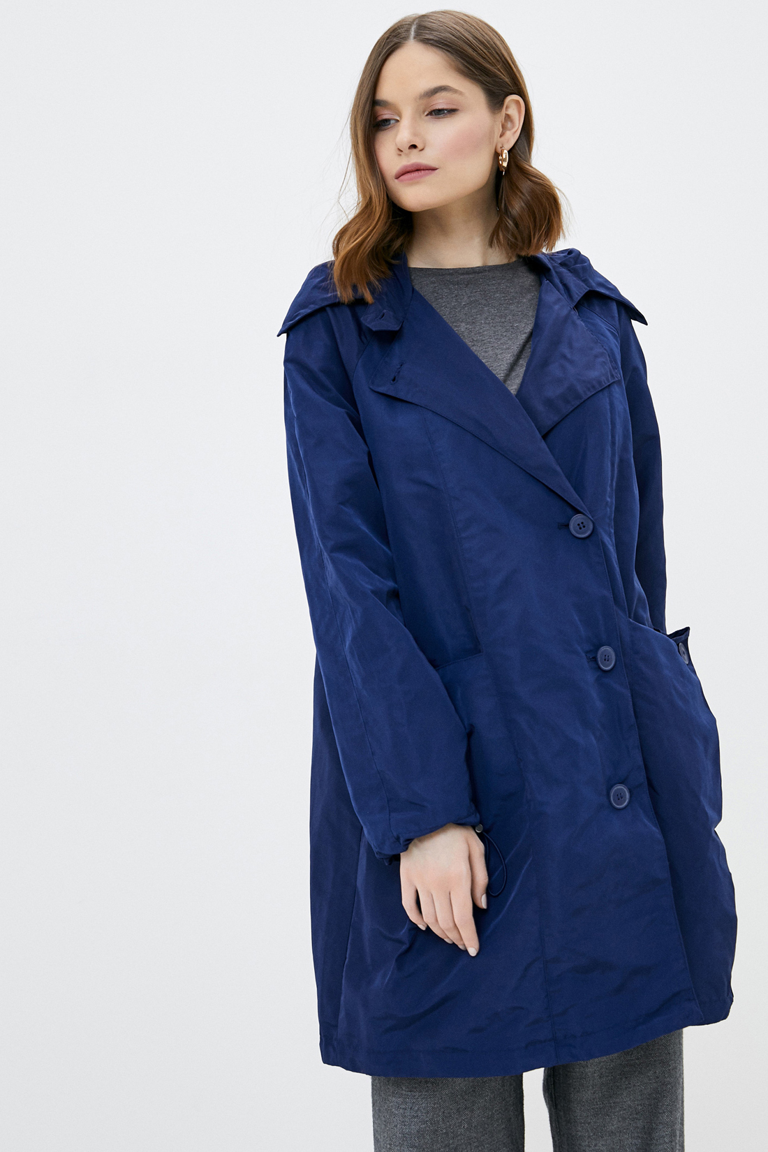 

Плащ женский Baon B080023 синий S, B080023