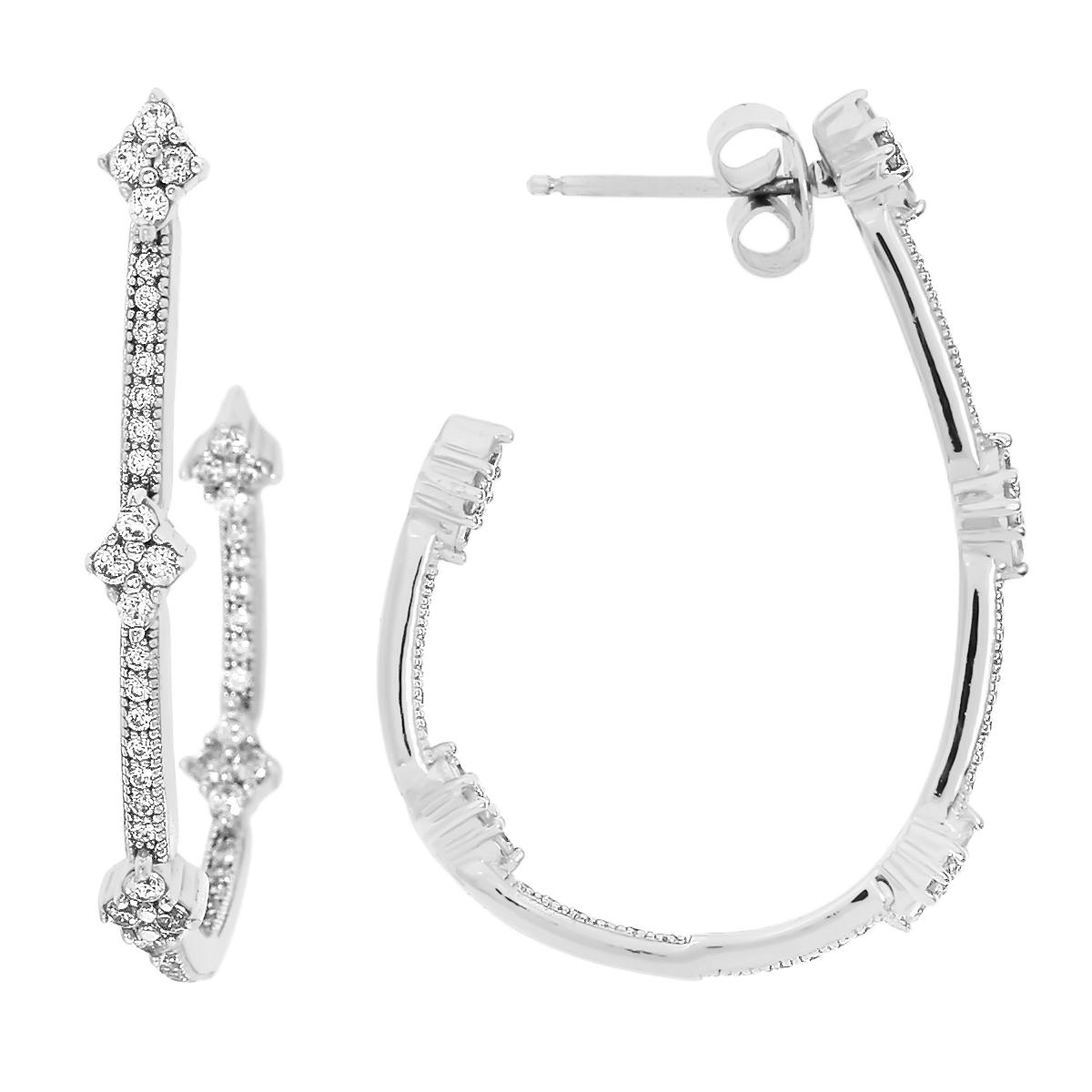

Серьги женские из серебра Balex Jewellery 2419910007, фианит